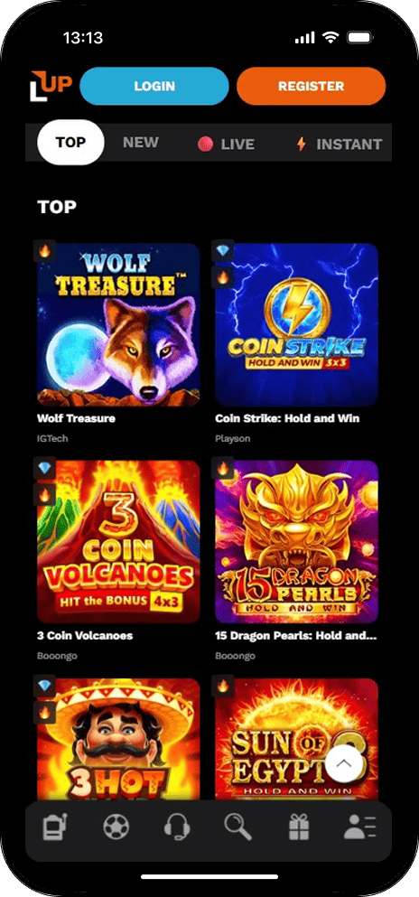 LevelUp Casino Top Pokies