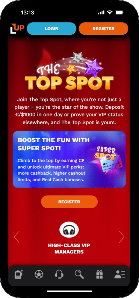 LevelUp Casino VIP Program